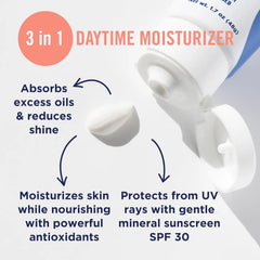 PanOxyl AM Oil Control Moisturizer, NEW Sheer Formula, Absorbs Excess Oil and Reduces Shine, with Mineral Sunscreen for Acne Prone and Oily Skin - SPF 30-1.7 oz (Pack of 2)
