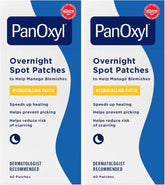 PanOxyl PM Overnight Spot Patches, Advanced Hydrocolloid Healing Technology, Fragrance Free, 40 Count (Pack of 2)