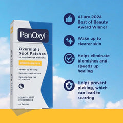 PanOxyl PM Overnight Spot Patches, Advanced Hydrocolloid Healing Technology, Fragrance Free, 40 Count (Pack of 2)
