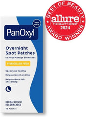 PanOxyl PM Overnight Spot Patches, Advanced Hydrocolloid Healing Technology, Fragrance Free, 40 Count (Pack of 2)