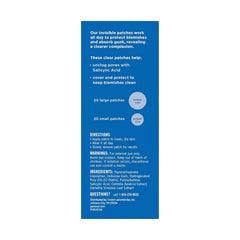 PanOxyl Daytime Invisible Patches, Dermatologist-Recommended Brand, Help Manage Blemishes, Unclog Pores and Exfoliate with Salicylic Acid, 20 Large and 20 Small Patches, Latex-Free, 40ct