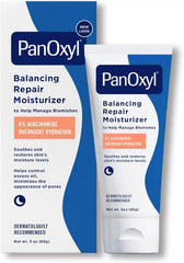 PanOxyl Complete Acne Clearing Routine Bundle - Acne Foaming Wash Benzoyl Peroxide 10%, PM Balancing Repair Moisturizer, PM Overnight Spot Patches & Adapalene 0.1% Leave-On Gel